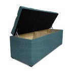 Пуф, с ящиком для хранения, с утяжкой, 1200×400×420 мм, рогожка savana plus, цвет mint - фото 114757413 Пуф, с ящиком для хранения, с утяжкой, 1200×400×420 мм, рогожка savana plus, цвет mint - фото 114757413