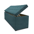 Пуф, с ящиком для хранения, с утяжкой, 1200×400×420 мм, рогожка savana plus, цвет mint - фото 114757417 Пуф, с ящиком для хранения, с утяжкой, 1200×400×420 мм, рогожка savana plus, цвет mint - фото 114757417