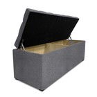 Пуф, с ящиком для хранения, с утяжкой, 1200×400×420 мм, рогожка savana plus, цвет ash - фото 114757420 Пуф, с ящиком для хранения, с утяжкой, 1200×400×420 мм, рогожка savana plus, цвет ash - фото 114757420