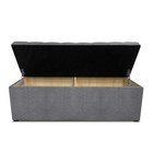 Пуф, с ящиком для хранения, с утяжкой, 1200×400×420 мм, рогожка savana plus, цвет ash - фото 114757421 Пуф, с ящиком для хранения, с утяжкой, 1200×400×420 мм, рогожка savana plus, цвет ash - фото 114757421