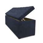 Пуф, с ящиком для хранения, с утяжкой, 1200×400×420 мм, велюр dakota, цвет denim - фото 114757445 Пуф, с ящиком для хранения, с утяжкой, 1200×400×420 мм, велюр dakota, цвет denim - фото 114757445