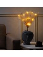 Ветка светодиодная бежевая, 56 см, 15 LED, батарейки ААх2 (не в комплекте), свечение теплое белое - Фото 4