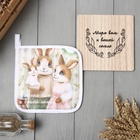 Набор кухонный «Доляна. Светлой пасхи»: прихватка, подставка - Фото 2