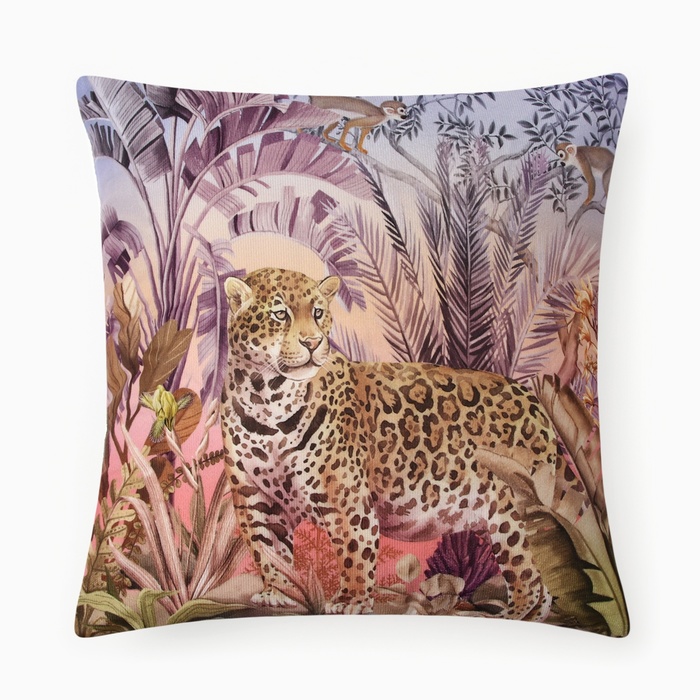 Наволочка декоративная «Этель. Саванна», 40×40 см, велюр - Фото 1