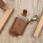 Чехол для зажигалки из натуральной кожи с карабином, 7×5.5×11.7 см - Фото 2