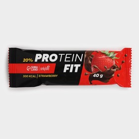 Протеиновый батончик Protein Bar, вкус: клубника, 40 г (комплект 2 шт)