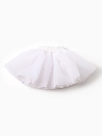 Платье нарядное для девочки с подъюбником MINAKU: PartyDress, цвет молочный, рост 116 см