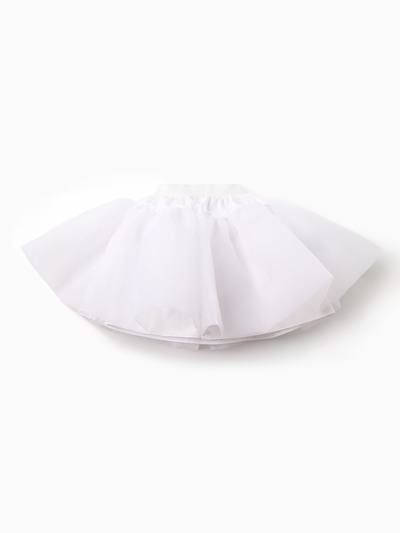 Платье нарядное для девочки с подъюбником MINAKU: PartyDress, цвет молочный, рост 116 см