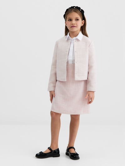 Жакет для девочки, MINAKU :Party Dress, цвет розовый, рост 128 см