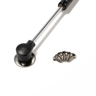 Газлифт 100N CAPPIO, доводчик, бесшумное открывание/закрывание, черный, 2 шт. - Фото 10