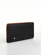 Портмоне-клатч мужской на молнии, с ручкой, наружный карман, чёрное - Фото 5