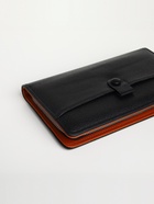 Портмоне-клатч мужской на молнии, с ручкой, наружный карман, чёрное - Фото 3