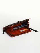 Портмоне-клатч мужской на молнии, с ручкой, наружный карман, чёрное - Фото 2