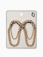Серьги металл «Стиль» цепь, булавка, цвет золото 10470692