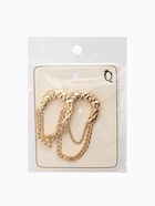 Серьги металл «Стиль» цепь, булавка, цвет золото 10470692
