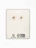 Серьги со стразами «Иллюзион» полутона квадраты, цвет золотой - Фото 5