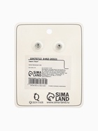 Серьги со стразами «Блум» квадраты тёмные, цветные в серебре 10470713