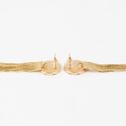 Серьги с эмалью «Валькирия» струящийся дождь, цвет золото - Фото 3