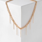 Колье «Цепь голден» дерзость, цвет золото, 40см - Фото 3