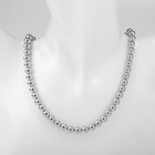 Бусы «Олимпия» с жемчугом, две нити, цвет серебро, 45 см - Фото 8