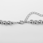 Бусы «Олимпия» с жемчугом, две нити, цвет серебро, 45 см - Фото 4