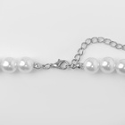 Бусы «Олимпия» с жемчугом, две нити, цвет серебро, 45 см - Фото 5