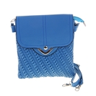 Сумка женская "Ирэн", 3 отдела, наружный карман, длинный ремень, цвет синий - Фото 1