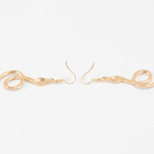 Серьги висячие со стразами «Змея» извивающаяся, цвет золото - Фото 2