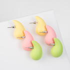 Серьги капля QF «Гламур», набор 3 пары, разноцветный, матовый - Фото 2