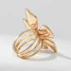 Кольцо металл «Цветок» сакуры, цвет белый в золоте, безразмерное - Фото 3