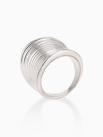 Кольцо металл «Тренд» пружинка, цвет серебро, размер 16