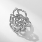 Кольцо металл «Цветок» роза, цвет серебро, размер 18 - Фото 4