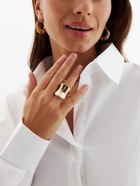 Кольцо металл «Тренд» вогнутое, цвет золото размер 18 10474189