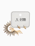 Серьги металл «Атмосфера» солнце, ярило, цвет золото - фото 809473399