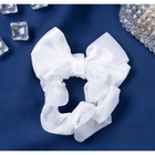 Резинка для волос «Школьница», орбита бант, d=10 см, белая - Фото 4