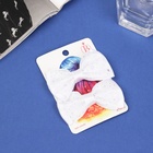 Зажимы для волос «Бантик Вивиан», набор 2 шт., классик блеск, 7 см, белые 10526788