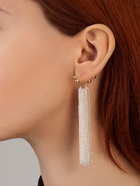 Серьги висячие «Цепи» сборка, цвет серебряно-золотой - фото 809473405