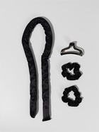 Мягкие бигуди «Волшебный локон», 4 предмета: бигуди, резинки 2 шт., крабик, чёрные - Фото 2