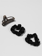 Мягкие бигуди «Волшебный локон», 4 предмета: бигуди, резинки 2 шт., крабик, чёрные - Фото 3