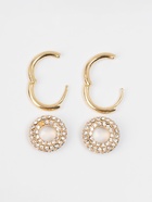 Серьги со съёмным элементом «Трансформер» круги, цвет золото с серебром 10576136