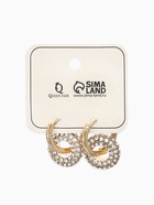 Серьги со съёмным элементом «Трансформер» круги, цвет золото с серебром 10576136