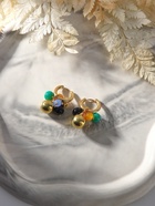 Серьги со съёмным элементом «Трансформер» горсть, цветные в золоте - Фото 5