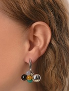 Серьги со съёмным элементом «Трансформер» горсть, цветные в серебре - Фото 4