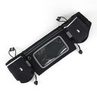 Сумка поясная туристическая, влагозащитная, 52×13 см, черная - Фото 1