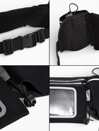 Сумка поясная туристическая, влагозащитная, 52 х 13 см, черная - фото 809489581