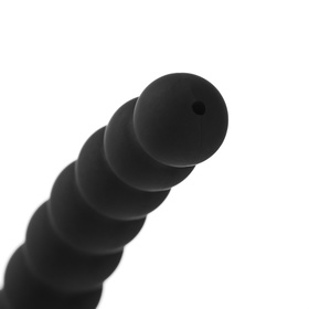 Насадка для анального душа, бусины, Soft силикон, 1 струя, 13.5×3.5 см, черный 10619375