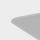 Коврик для сушки посуды Доляна «Шилдон», силикон, 39.5×30×0.1 см, серый - Фото 4