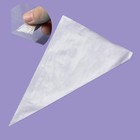 Кондитерский мешок одноразовый, 100 шт., 30×19.5 см, размер М, прозрачный - Фото 1