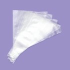 Кондитерский мешок одноразовый, 100 шт., 30×19.5 см, размер М, прозрачный - Фото 2