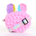 Сумка детская «Зайка», на молнии, Выбражулька, силиконовая, разноцветная - Фото 3